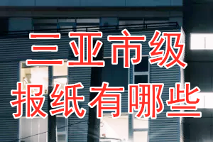 三亞市級報紙有哪些